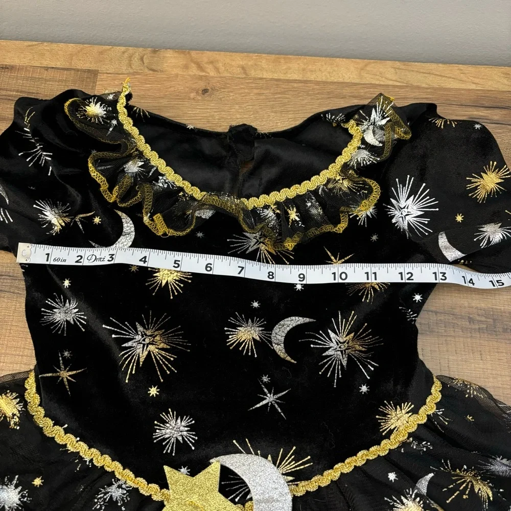 Target Moon & Star Witch Sorceress Halloween Dress Up Costume Little Girls